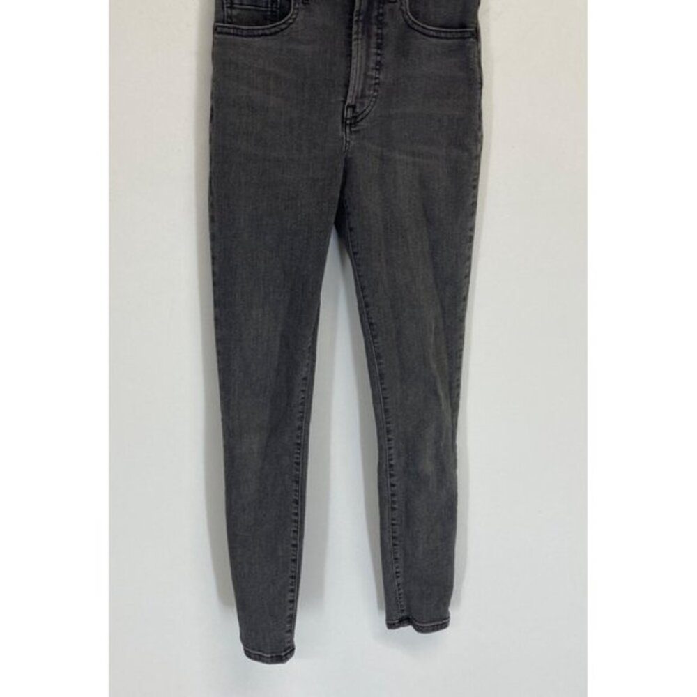 Everlane High Rise Skinny Jeans Charcoal Grey Washed Denim‎ Size 24 Regular